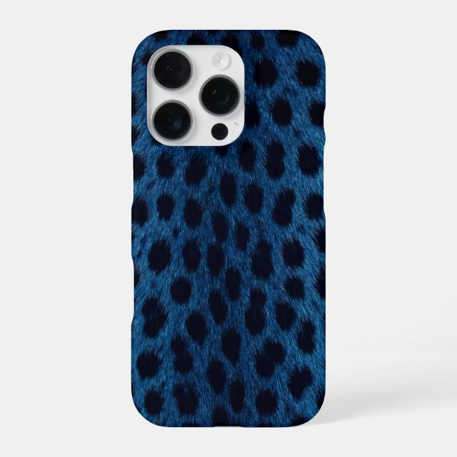 Funda para iPhone 16 Pro Max guepardo azul (Reverso)