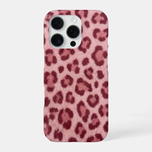 Funda para iPhone 16 Pro Max guepardo rosa (Reverso)