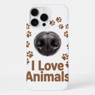 Funda para iPhone 16 Pro Max I Love Animals