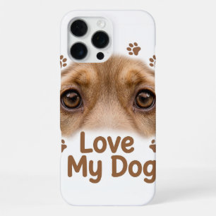 Funda para iPhone 16 Pro Max Love My Dog