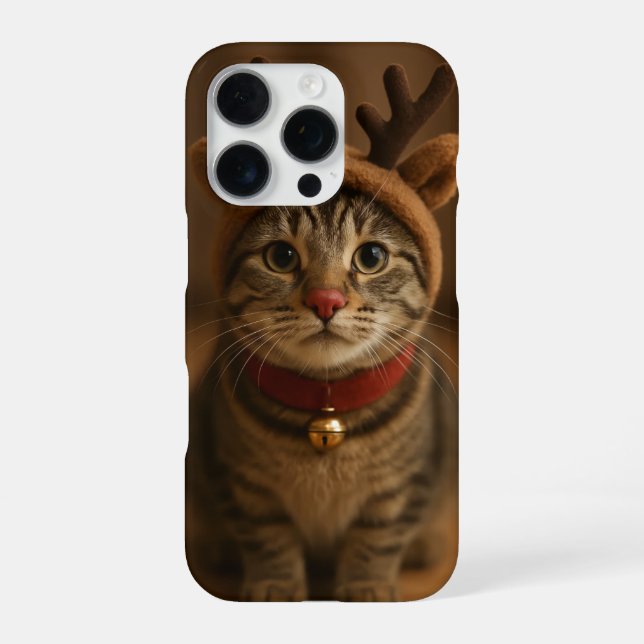 Funda para iPhone 16 Pro Rudolph el Gato (Reverso)