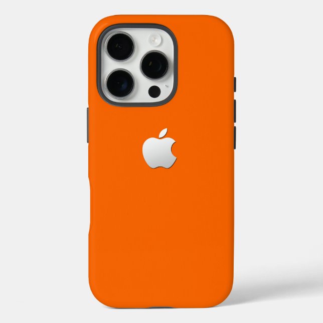 Funda para iPhone 16 Pro Tough Naranja Premium (Reverso )