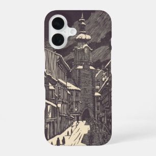 Funda Para iPhone 16 Puerta de Miguel en Torre Medieval de Bratislava