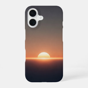 Funda Para iPhone 16 Puesta de sol cósmica vintage