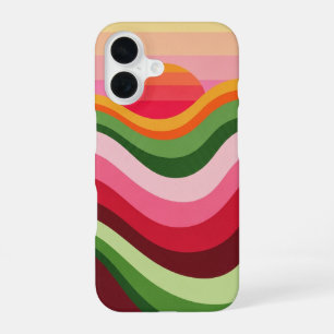 Funda Para iPhone 16 Puesta de sol de melón vintage