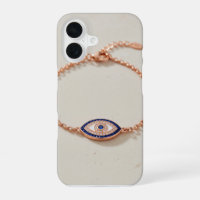 Pulsera Elegante de Ojo Turco con Piedras Preciosa