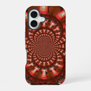 Funda Para iPhone 16 Pulso Carmesí Lengua Caleidoscopio Arte Abstract