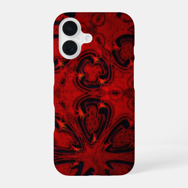 Funda Para iPhone 16 Punk rojo (Reverso )