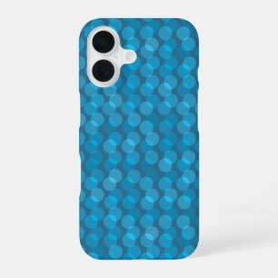 Funda Para iPhone 16 puntos azules y de mezclilla superpuestos