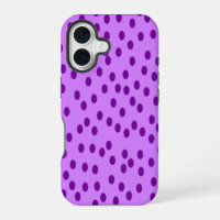 Puntos de Polka Púrpura de Lavender
