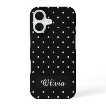 Puntos negros y blancos Nombre personalizado