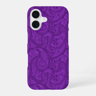Funda Para iPhone 16 Purple Paisley