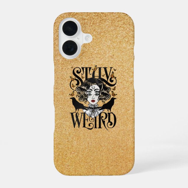 Funda Para iPhone 16 Quédate Extraño (Reverso )