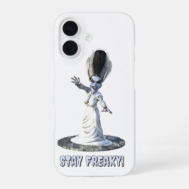 Funda Para iPhone 16 ¡Quédate freaky! Novia de Frankenstein