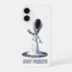 Funda Para iPhone 16 ¡Quédate freaky! Novia de Frankenstein