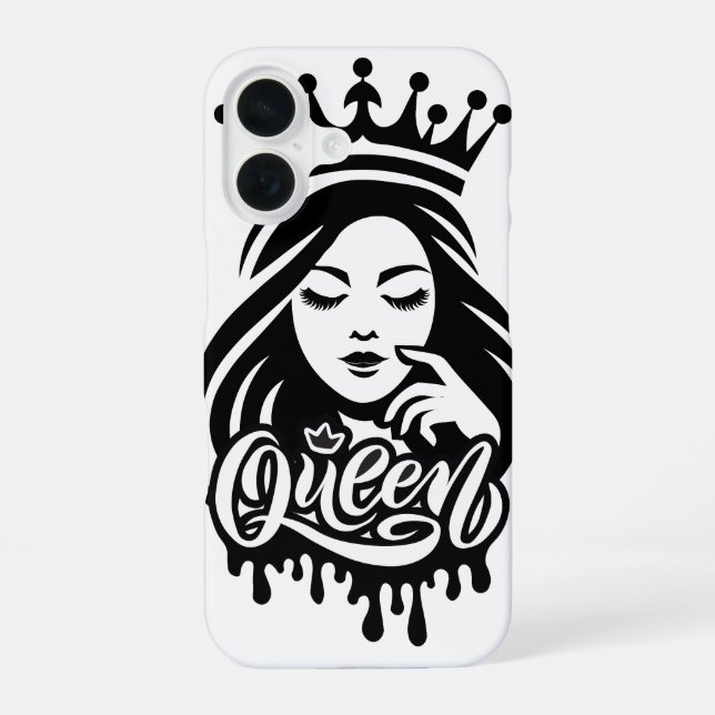 Funda Para iPhone 16 Queen Design – Elegant Royal Crown (Reverso )