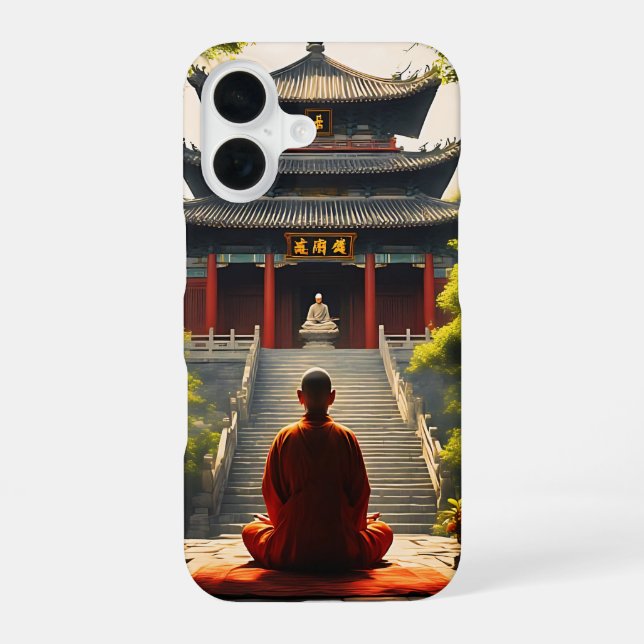 Funda Para iPhone 16 Quietud del Templo (Reverso )