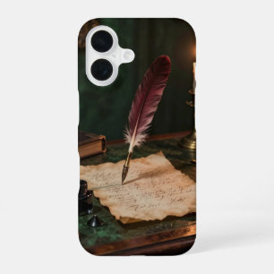 Funda Para iPhone 16 Quill and Ink Dark Academia Phone Case