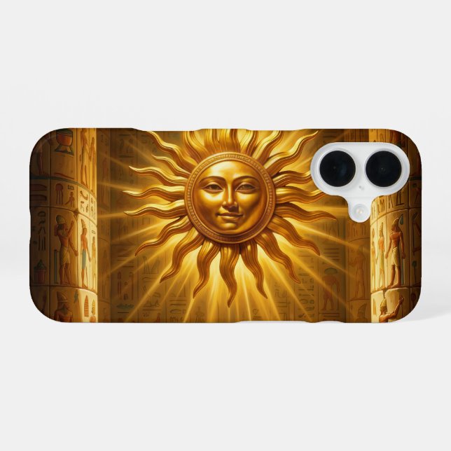 Funda Para iPhone 16 Ra – Ägyptischer Sonnengott´1 (Reverso Horizontal)