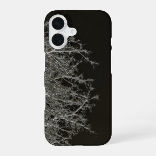 Funda Para iPhone 16 Ramas de árbol Foto negativa