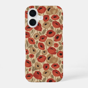 Funda Para iPhone 16 Ramo de amapolas vintage