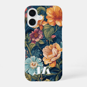 Funda Para iPhone 16 Ramo de jardín inglés - Impresión de arte botánico