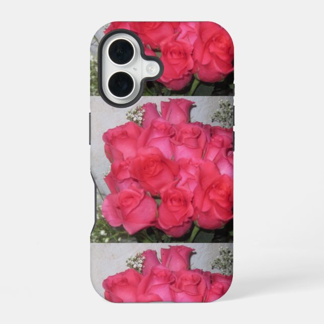 FUNDA PARA iPhone 16 RAMO DE ROSAS (Reverso )