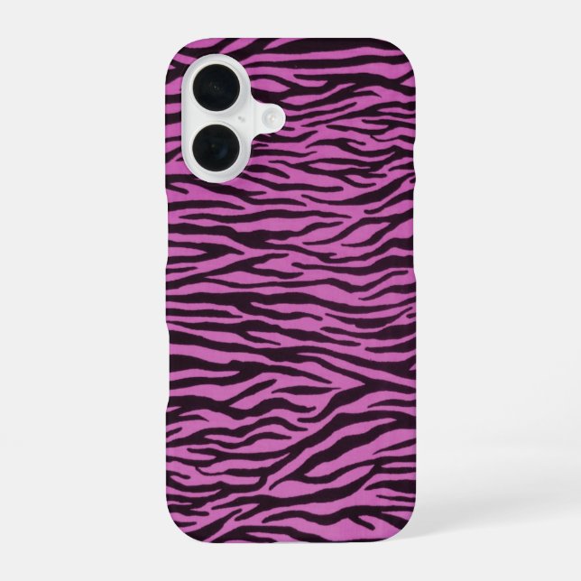 Funda Para iPhone 16 Rayas de cebra (Reverso )