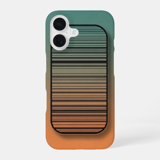 Funda Para iPhone 16 Rayas de panel redondeado (Reverso )