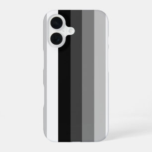 Funda Para iPhone 16 Rayas de sombra en blanco y negro