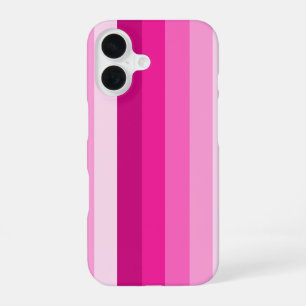 Funda Para iPhone 16 Rayas de sombra rosa intenso