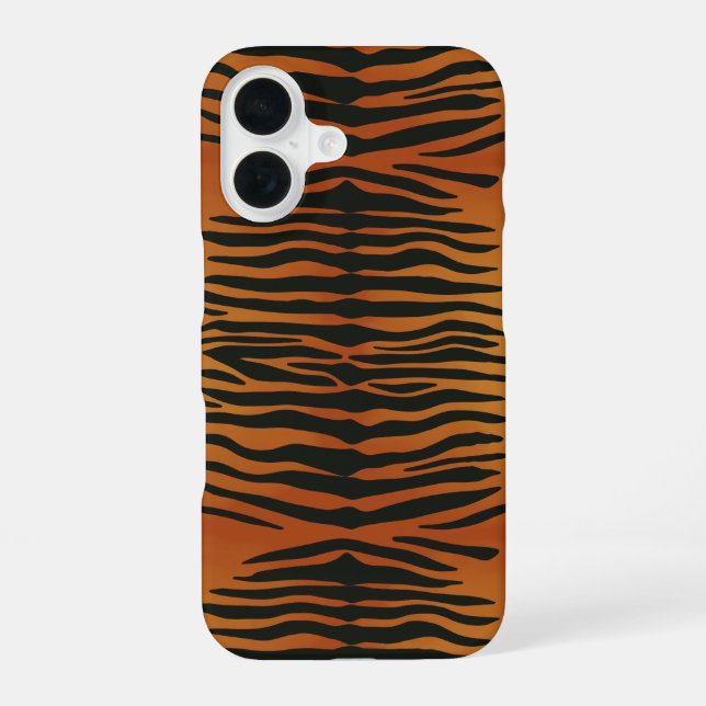 Funda Para iPhone 16 Rayas de tigre  (Reverso )