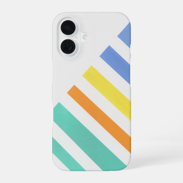 Funda Para iPhone 16 Rayas de Verano  (Reverso )