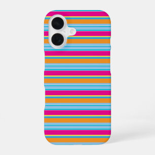 Funda Para iPhone 16 Rayas mágicas y coloridas lindas