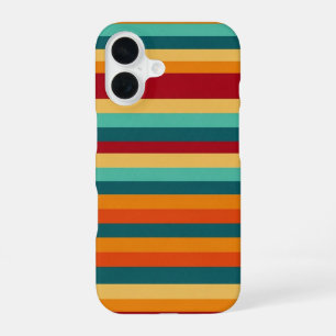 Funda Para iPhone 16 Rayas Retro Alternadas