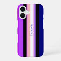 Rayas verticales moradas multicolor