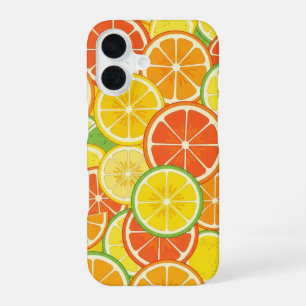 Funda Para iPhone 16 Rebanada de cítrico retro