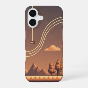 Funda Para iPhone 16 Rebote de píxel retro