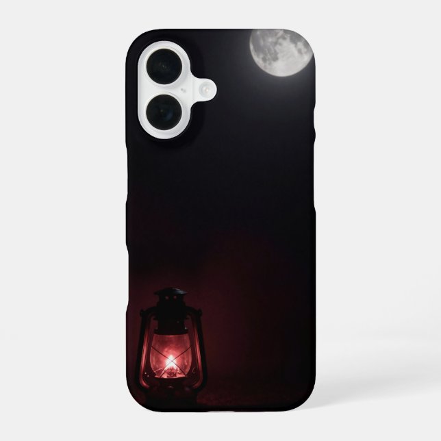 Funda Para iPhone 16 Red Lantern in the Dark Gothic Case (Reverso )