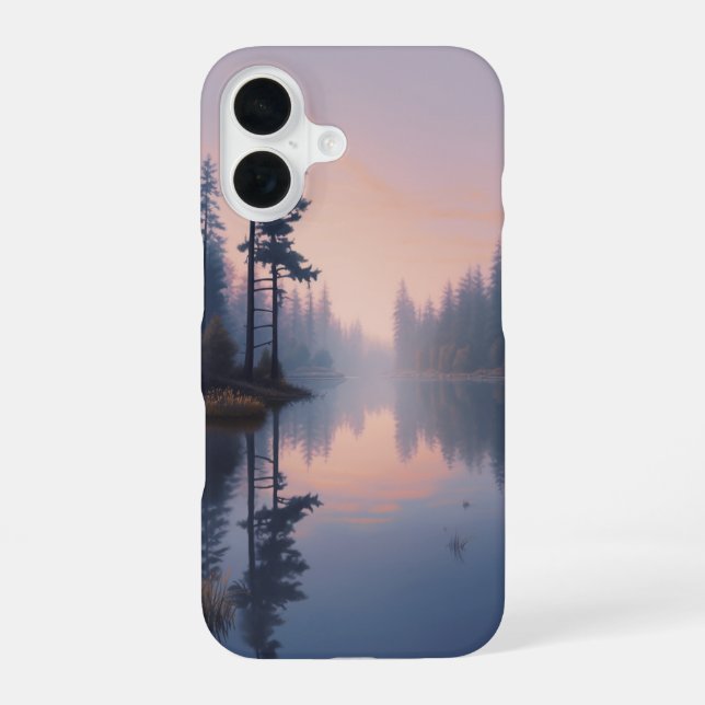 Funda Para iPhone 16 Reflejo del amanecer (Reverso )