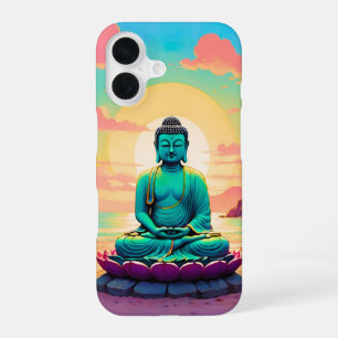 Funda Para iPhone 16 Reflejo del atardecer de Buda