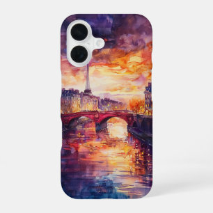 Funda Para iPhone 16 Reflejos del Crepúsculo Parisino