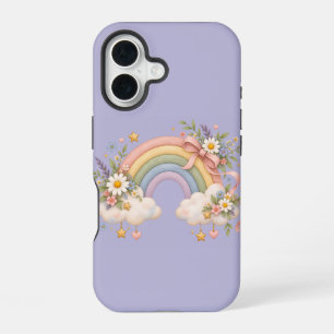 Funda Para iPhone 16 Regalo de Arcoíris Acuarela – Nube Encantadora