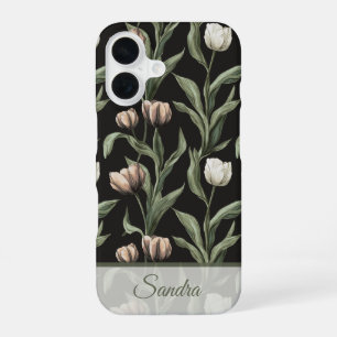 Funda Para iPhone 16 Regalo de Boda Artístico Tulipán Personalizado