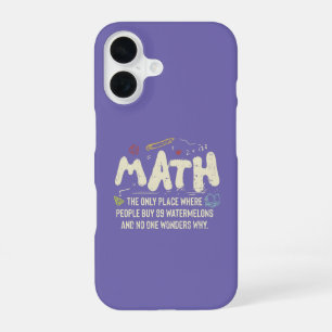 Funda Para iPhone 16 Regalo del profesor de matemáticas