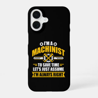 Funda Para iPhone 16 Regalo sarcástico divertido para maquinista siempr