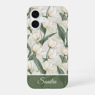 Funda Para iPhone 16 Regalos del Día de las Madres Artísticas Tulipán P