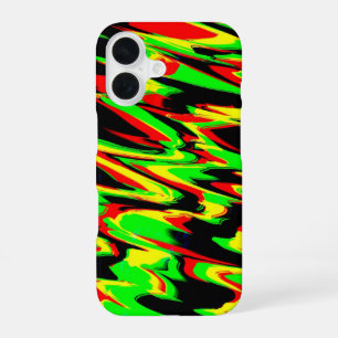 Funda Para iPhone 16 Reggae Rasta Rastafari Verde Negro Rojo