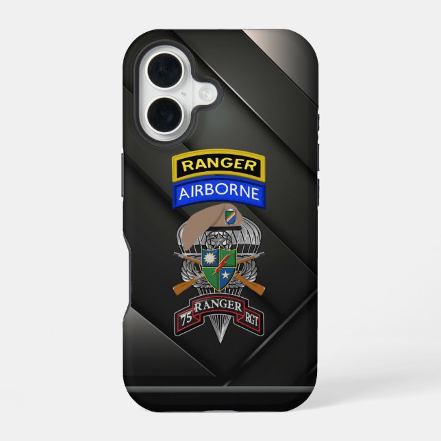 Funda Para iPhone 16 Regimiento Ranger 75  (Reverso )