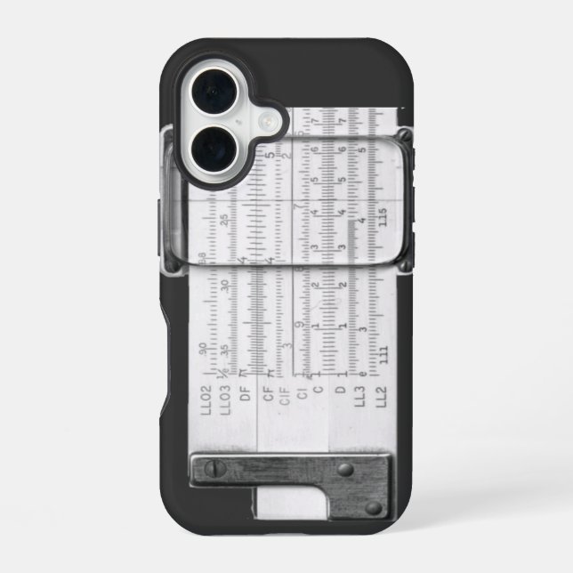 Funda Para iPhone 16 Regla de cálculo (Reverso )